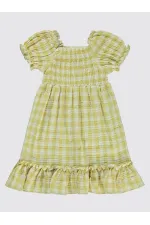 Kız Çocuk Jile ve Elbise 6-9 Yaş Sarı - Paket