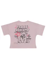 T-shirt fille, 6-9 ans, rose poudré - Lot T-shirt fille, 6-9 ans, rose poudré - Lot
