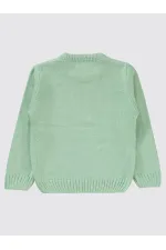 Pull pour fille 2-5 ans, couleur menthe - Emballage
