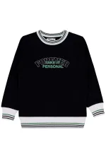 Erkek Çocuk Sweatshirt 6-9 Yaş Siyah - Paket