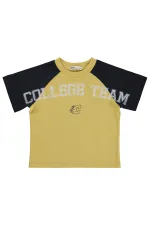 Lot de T-shirts pour garçons, 2-5 ans, jaunes