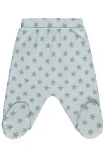 Combinaison bébé simple pour bébé de 0 à 24 mois, bleu glacier - Lot