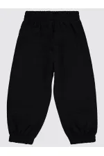 Kız Çocuk Pantolon 2-5 Yaş Siyah - Paket