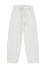 Pantalon pour fille, 10-13 ans, blanc cassé - Emballage