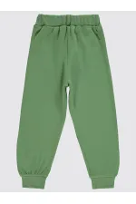 Bas de survêtement garçon 2-5 ans kaki clair - Lot