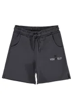 Short pour fille, 10-13 ans, anthracite - Lot