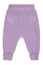 Baby Tracksuit Bottoms 0-24 Months Lilac - Pack