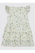 Girl's Vest and Dress 6-9 Years White-Salmon - Package