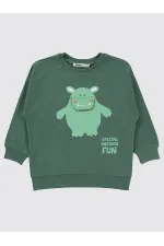 Erkek Çocuk Sweatshirt 2-5 Yaş Soft Haki - Paket