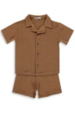 Ensemble d'équipe pour garçons de 2 à 5 ans, marron - Pack