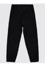 Girl's Trousers 6-9 Years Old Black - Pack