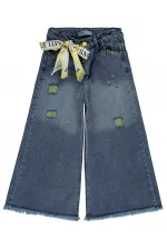 Kız Çocuk Pantolon 6-9 Yaş Buz Mavi - Paket