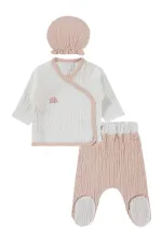 Baby Bodysuit Sets 0-24 Months, Ecru - Package