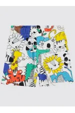 Erkek Çocuk Şort 2-5 Yaş Beyaz - Paket