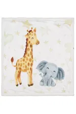 Ensemble couverture et lange pour bébé 0-24 mois, écru - Emballage