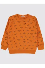 Erkek Çocuk Sweatshirt 2-5 Yaş Koyu Oranj - Paket