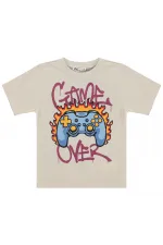 T-shirt garçon Km 2-5 ans, couleur pierre - Emballage