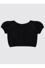 Kız Çocuk Tişört 10-13 Yaş Siyah - Paket