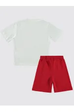 Erkek Çocuk Takım 2-5 Yaş Kırmızı - Paket