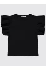 Girls' T-Shirt 10-13 Years Old Black - Pack