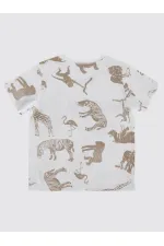 Erkek Çocuk Tişört 2-5 Yaş Ekru - Paket