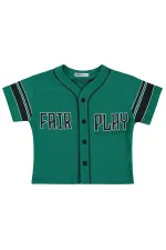 T-shirt garçon, 2-5 ans, vert - Lot