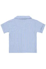 Erkek Çocuk Gömlek 2-5 Yaş Mavi - Paket