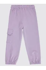 Kız Çocuk Eşofman Altı 2-5 Yaş Dijital Lavanta - Paket