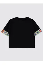 Girls' T-Shirt 10-13 Years Old Black - Pack