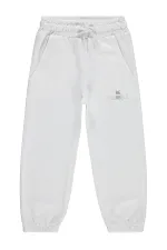Girls' Sweatpants, Ages 2-5, Off-White - Pack