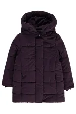 Kız Çocuk Mont 6-9 Yaş Mürdüm - Paket