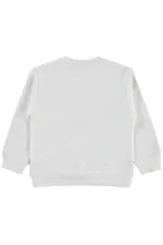 Kız Çocuk Sweatshirt Km 2-5 Yaş Ekru - Paket