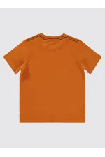 Erkek Çocuk Tişört 6-9 Yaş Koyu Oranj - Paket