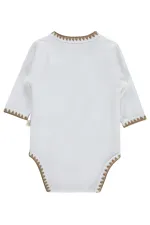 Bebek Çıtçıtlı Badi 0-24 Ay Ekru - Paket