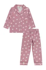 Kız Çocuk Pijama Takımı 2-5 Yaş Gül Kurusu - Paket
