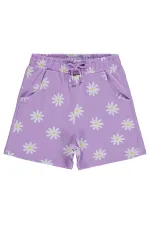 Kız Çocuk Şort 6-9 Yaş Lila - Paket