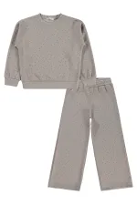 Girls' Tracksuit Set, Ages 10-13, Beige - Pack
