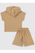 Erkek Çocuk Takım 2-5 Yaş Taş Rengi - Paket