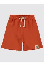 Short garçon orange 2-5 ans - Paquet