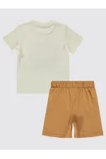 Ensemble pyjama garçon 2-5 ans écru - Emballage