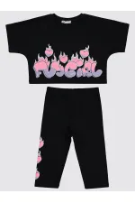 Kız Çocuk Takım 6-9 Yaş Siyah - Paket