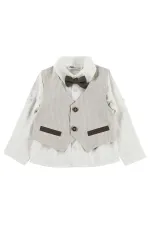 Boys' Shirt, Ages 2-5, Beige - Pack