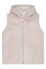 Gilet pour fille 10-13 ans, couleur pierre - Emballage