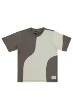 T-shirt garçon, 6-9 ans, marron foncé - Lot