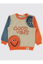 Erkek Çocuk Sweatshirt 2-5 Yaş Turuncu - Paket