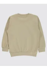 Erkek Çocuk Sweatshirt 2-5 Yaş Bej - Paket