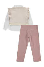 Girls' Team Set, Ages 6-9, Beige - Package