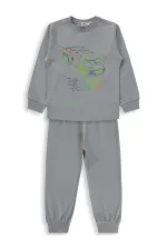 Ensemble pyjama garçon, 2-5 ans, gris - Emballage