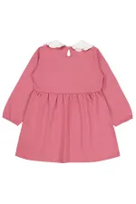 Kız Çocuk Jile ve Elbise 6-9 Yaş Gül Kurusu - Paket