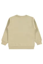 Erkek Çocuk Sweatshirt Km 2-5 Yaş Bej - Paket